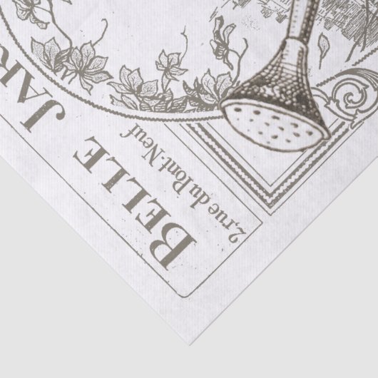 ヴィンテージパリガーデンポスターウォーターリングカン 薄葉紙 (詳細)