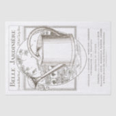 ヴィンテージパリガーデンポスターウォーターリングカン 薄葉紙 (正面)