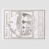 ヴィンテージパリガーデンポスターデクペフランスのージ 薄葉紙 (正面)