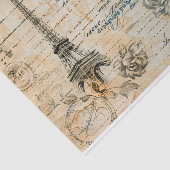 ヴィンテージパリコラージュ模様 薄葉紙 (詳細)