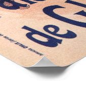 ヴィンテージパリシャンゼリゼアイススケートで滑る ポスター (角)