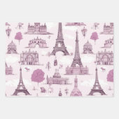 ヴィンテージパリジャンチャーム ラッピングペーパーシート (正面3)