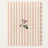 ヴィンテージパリジャンバラ パーソナライズされた プランナー手帳 (裏面)