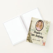 ヴィンテージパリジャンバースデーパーティーゲストブック ノートブック (内部)