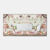 ヴィンテージパリジャンパティスリーワンダーランドおもしろい デスクマット (キーボード&マウス)