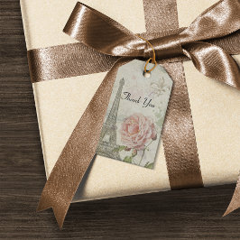 ヴィンテージパリジャンパーティーありがとう ギフトタグ