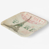 ヴィンテージパリジャンパーティー ペーパープレート (傾斜あり)