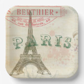 ヴィンテージパリジャンパーティー ペーパープレート (正面)