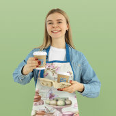 ヴィンテージパリジャンベーカリー名前をカスタムするエプロン エプロン