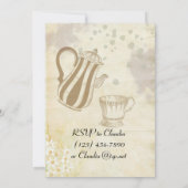 ヴィンテージパリジャン誕生日パーティー 招待状 (裏面)