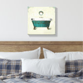 ヴィンテージパリジャン風呂 キャンバスプリント (インサイチュ (寝室))