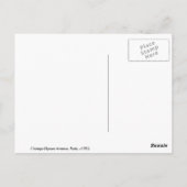 ヴィンテージパリスアベニューデシャンゼリゼパノラマ ポストカード (裏面)