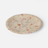 ヴィンテージパリスイーツ ペーパープレート (アングル)