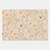 ヴィンテージパリスイーツ ラッピングペーパーシート (正面3)