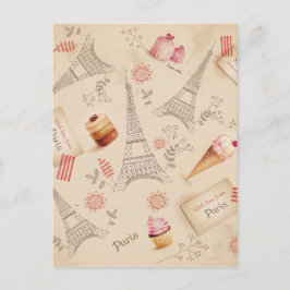 ヴィンテージパリススイーツ ポストカード