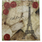 ヴィンテージパリスタイル シャワーカーテン (正面)