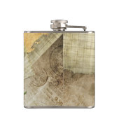 ヴィンテージパリスタイル – レッドローズ – バチェロレッテ フラスク (裏面)