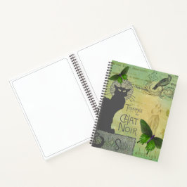 ヴィンテージパリスツアーオブチャットノアコラージスケッチ ノートブック