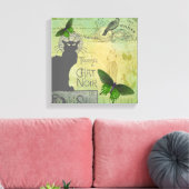 ヴィンテージパリスツアーオブチャットノワールコラージュ キャンバスプリント (インサイチュ (リビング))