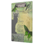 ヴィンテージパリスツアーオブチャットノワールコラージュ クリップボード (左)