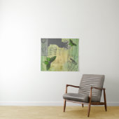 ヴィンテージパリスツアーオブチャットノワールコラージュ タペストリー (インサイチュ(横))