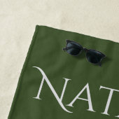 ヴィンテージパリスツアーオブチャットノワールコラージュ ビーチタオル (インサイチュ)