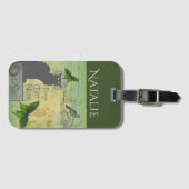 ヴィンテージパリスツアーオブチャットノワールコラージュ ラゲッジタグ (正面横)