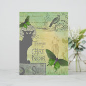 ヴィンテージパリスツアーオブチャットノワールCollageスクラップブック (スタンド正面)