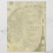 ヴィンテージパリステーマスクラップブック紙 (正面)