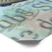 ヴィンテージパリスバードケージバタフライデクページスタイル ポスター (角)