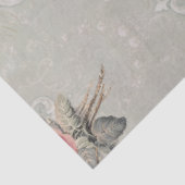 ヴィンテージパリスピンクフラワーズエッフェルタワーデクページ 薄葉紙 (詳細)