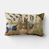 ヴィンテージパリスフラッパーシーン ランバークッション (裏面)