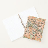 ヴィンテージパリスマップドットグリッドノートブック ノートブック (内部)