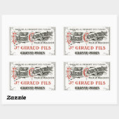 ヴィンテージパリス香水ラベル 長方形シール (シート)