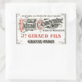 ヴィンテージパリス香水ラベル 長方形シール (バッグ)