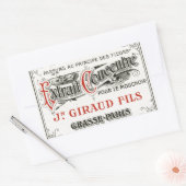 ヴィンテージパリス香水ラベル 長方形シール (封筒)