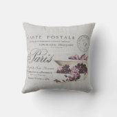 ヴィンテージパリタイポグラフィはがき クッション (裏面)