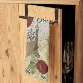 ヴィンテージパリデザイン キッチンタオル