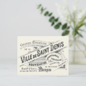 ヴィンテージパリデパートメントストアード ポストカード (スタンド正面)