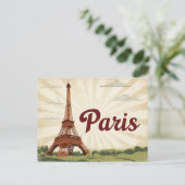 ヴィンテージパリトラベル シーズンポストカード (スタンド正面)