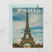 ヴィンテージパリトラベル ポストカード (正面/裏面)