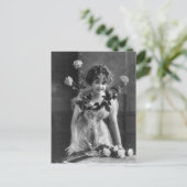 ヴィンテージパリバラポートレートはがき ポストカード (スタンド正面)