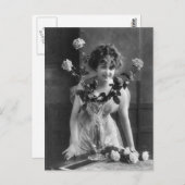 ヴィンテージパリバラポートレートはがき ポストカード (正面/裏面)