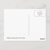 ヴィンテージパリパリエッフェルタワー ポストカード (裏面)