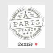 ヴィンテージパリパリレトロパリフランストラベルエステティック シール (シート)