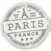 ヴィンテージパリパリレトロパリフランストラベルエステティック シール (正面)