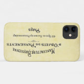 ヴィンテージパリビジネスカード Case-Mate iPhoneケース (裏面(横))