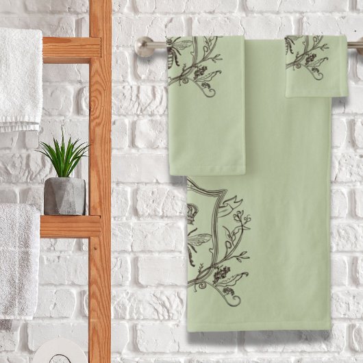 ヴィンテージパリビーキーパークラウンビーフランスのクイーン バスタオルセット