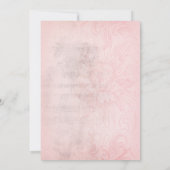 ヴィンテージパリピンクブラックスウィート15キンセアニェラ 招待状 (裏面)