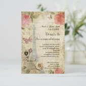 ヴィンテージパリピンクローズロック&鍵詳細カード エンクロージャーカード (スタンド正面)